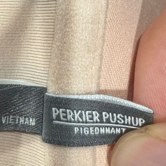 Aerie Perkier Push-up Strappy Striped Swimsuit Bikini Top Women’s 32B - Picture 2 of 6